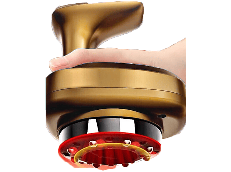 BYTELIKE Schabeinstrument Schröpfinstrument Intelligentes Unterdruckmassage-Vakuum-Schabbrett Massagegerät gold