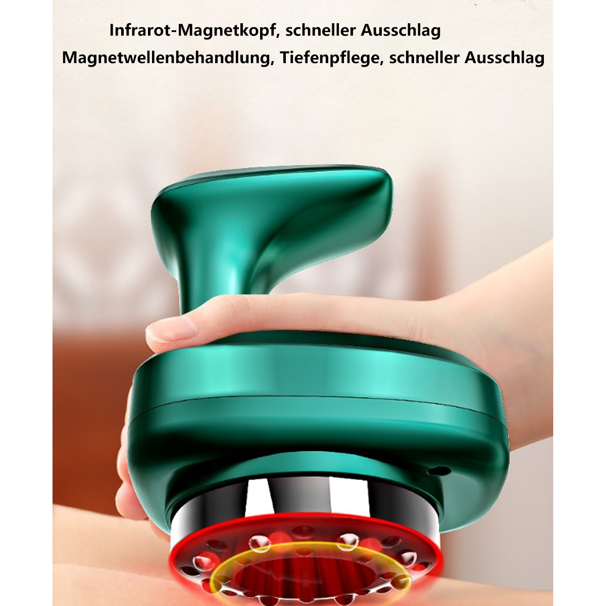 Intelligentes Massagegerät grün Schröpfinstrument Schabeinstrument BYTELIKE Unterdruckmassage-Vakuum-Schabbrett