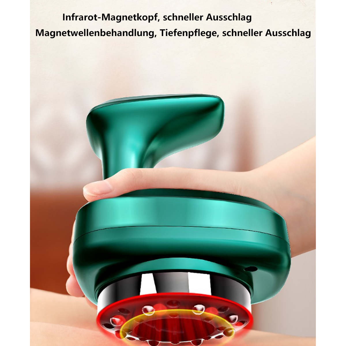 Unterdruckmassage-Vakuum-Schabbrett Intelligentes Schröpfinstrument Massagegerät gold Schabeinstrument BYTELIKE