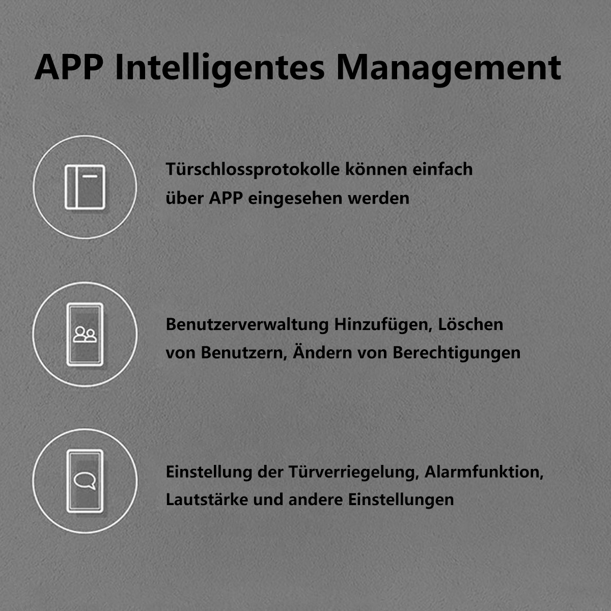 BYTELIKE weiß Lock Lock für Handy Bluetooth Büro Fingerprint Einzeloperation, Türschloss Zimmertür Smart Unlock Türschlösser, Smarte