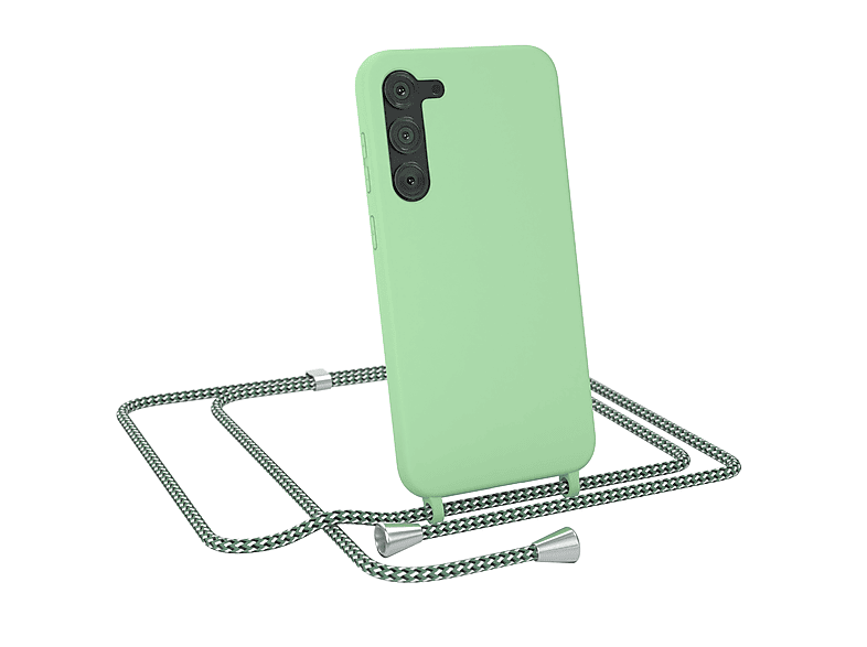 Umhängetasche, Plus, Full Samsung, CASE Camouflage Galaxy Color Grün Handykette EAZY Silikonhülle, S23