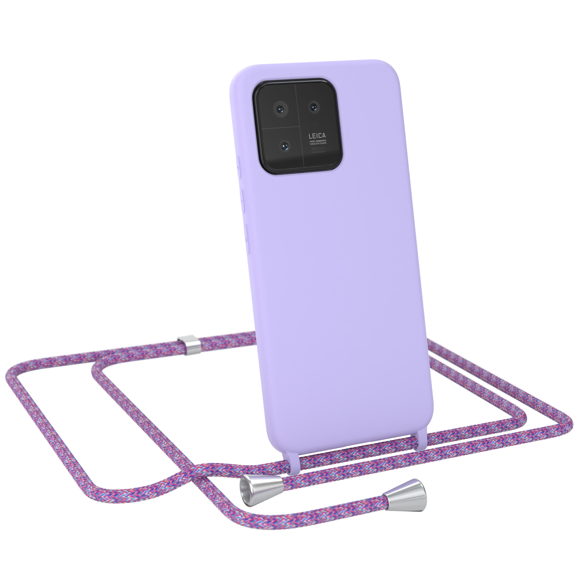 CASE Pink Handykette Xiaomi, Umhängetasche, EAZY / Lila Silikonhülle, Mix Color 13, Full