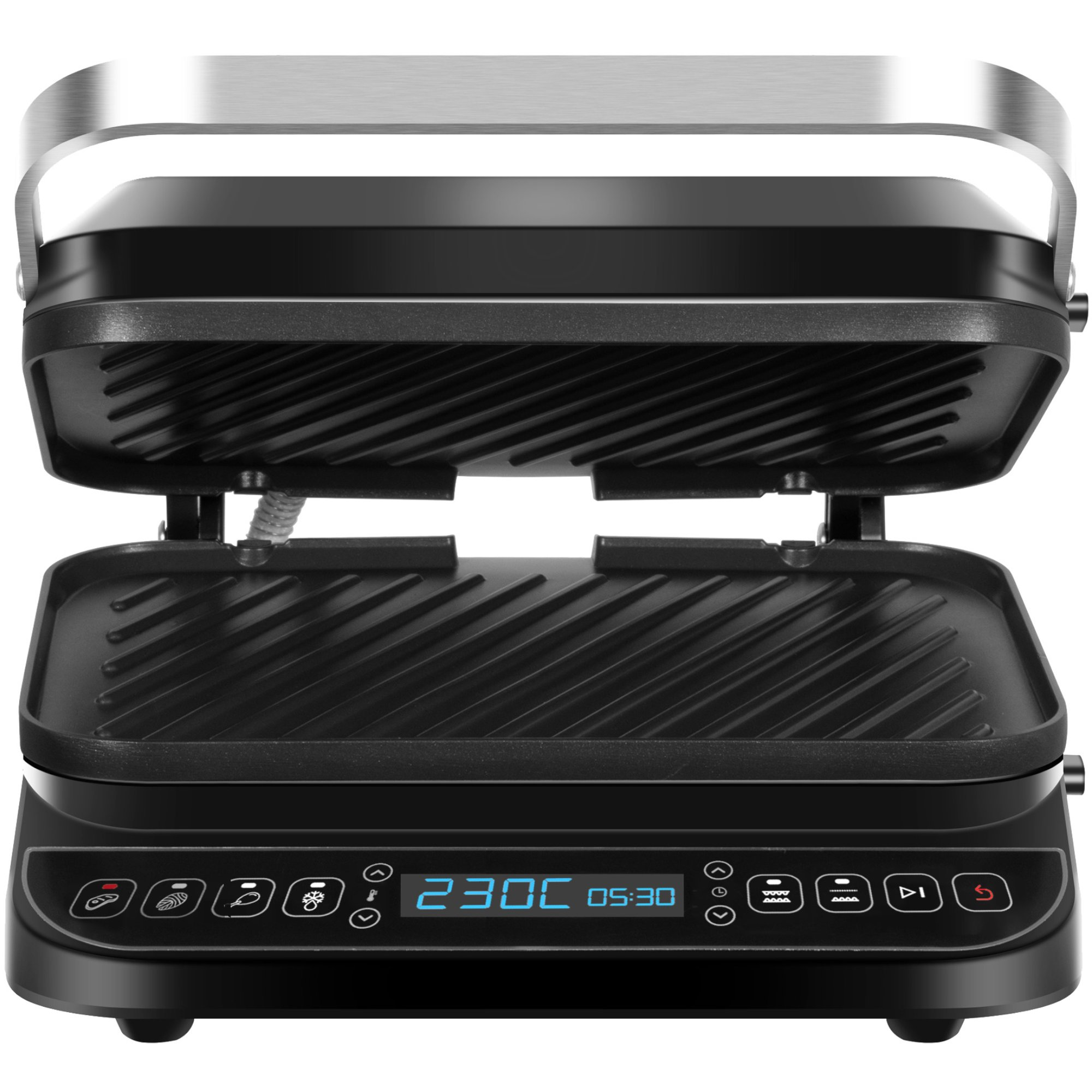 BY Z-LINE TT-CG900-Silber Tischgrill, Silver TURBOTRONIC