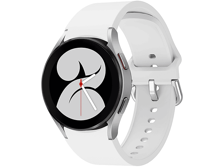 WIGENTO Kunststoff Armband, / Weiß 46 / Watch 44 Samsung, / 42 43 / 6 40 mm, 4 / 5 5 Galaxy mm Ersatzarmband, Silikon Classic / 4 45mm / Watch Pro 47 6 Watch mm