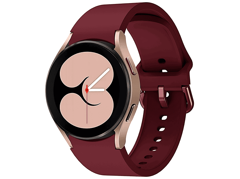 WIGENTO Kunststoff / Silikon / / / 42 mm 47 46 43 / 5 Watch / 4 6 Weinrot Watch Galaxy Classic 6 5 mm, 45mm / Watch 4 Pro mm 40 Armband, Samsung, Ersatzarmband, 44