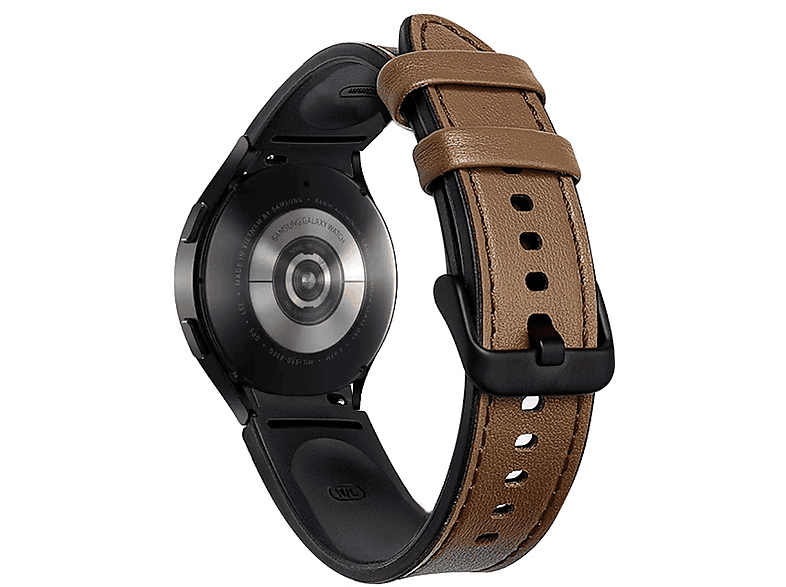 WIGENTO Design Kunstleder Armband, Ersatzarmband, / 6 44 4 46 Pro 45mm / Watch Galaxy 5 4 mm mm, 43 Braun / / Watch 6 Watch / 42 5 Classic 47 mm 40 / Samsung
