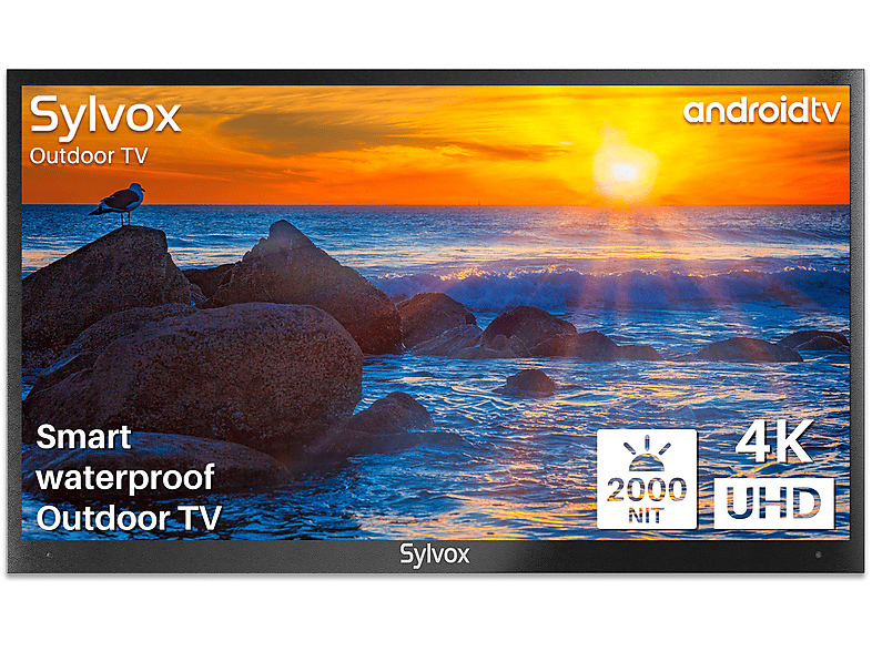 SYLVOX Pool pro OT65A2KEGE-EU 65 Zoll Outdoor TV LED TV (Flat, 65 Zoll / 165,1 cm, HDR 4K, SMART TV)