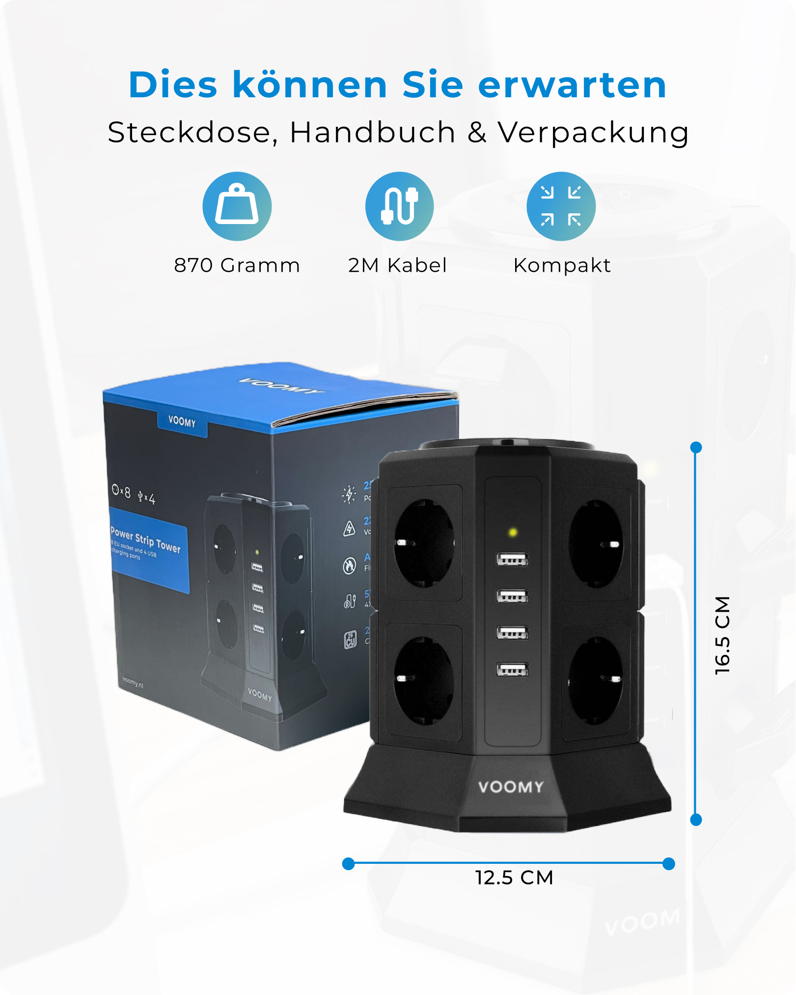 Steckdosenleiste Power S8 VOOMY