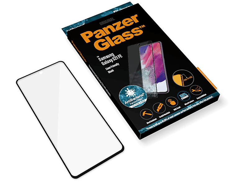 PANZER GLASS Ultra-Wide Fit Displayschutz(für Samsung Galaxy S21 FE)