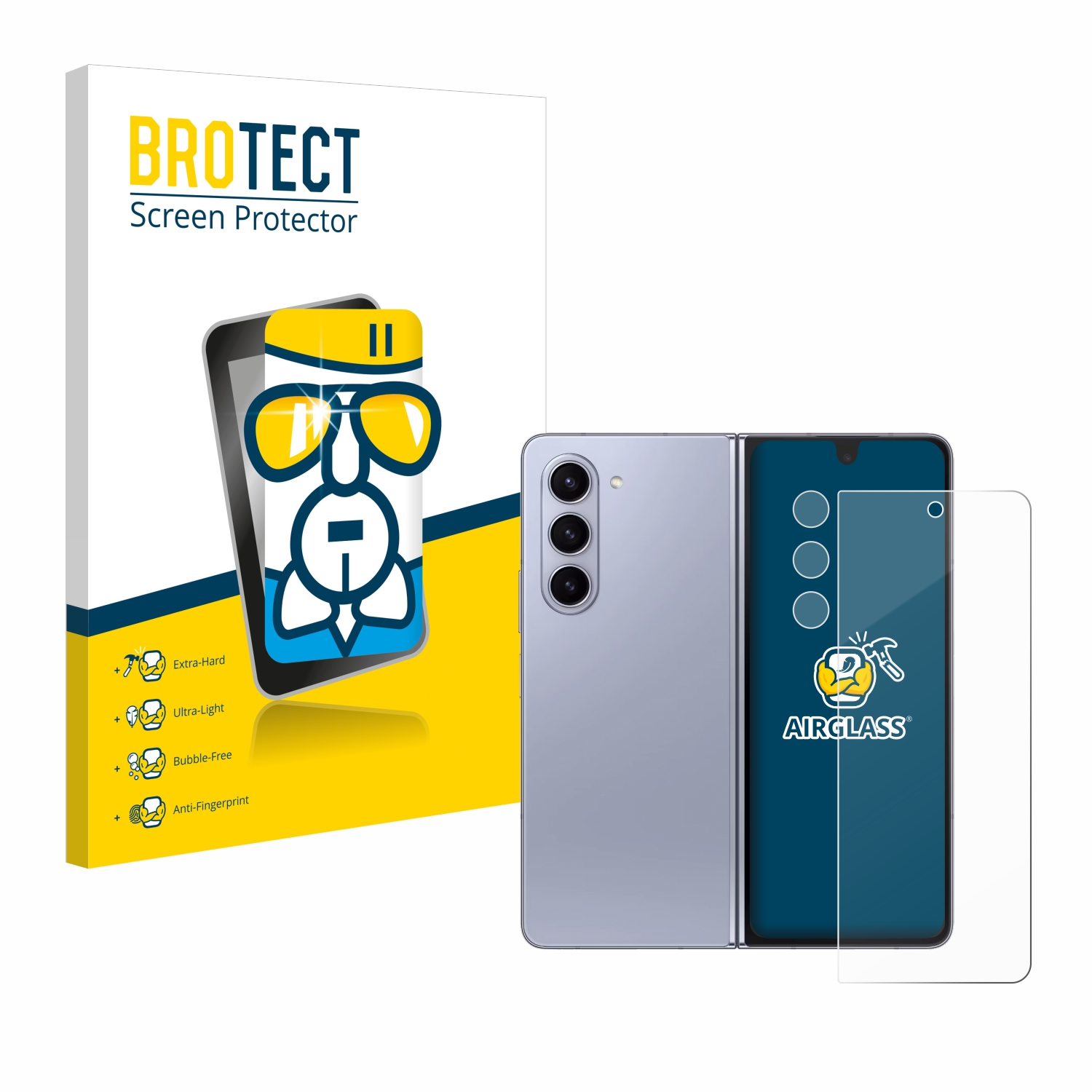 Galaxy klare Airglass BROTECT Schutzfolie(für 5) Fold Samsung Z