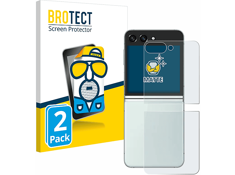 BROTECT 2x matte Schutzfolie(für Samsung Galaxy Z Flip 5)