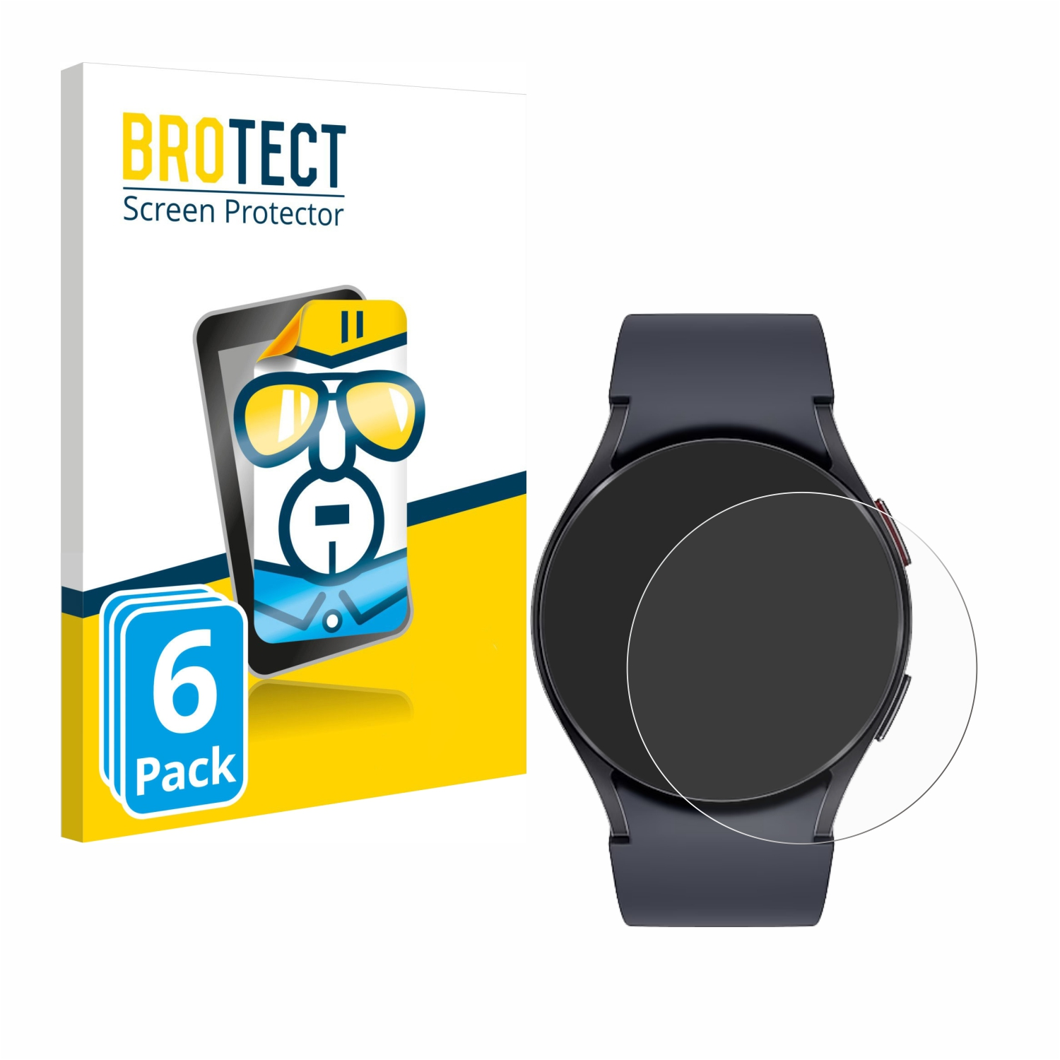 Samsung BROTECT Watch (44 klare 6 Galaxy mm)) 6x Schutzfolie(für