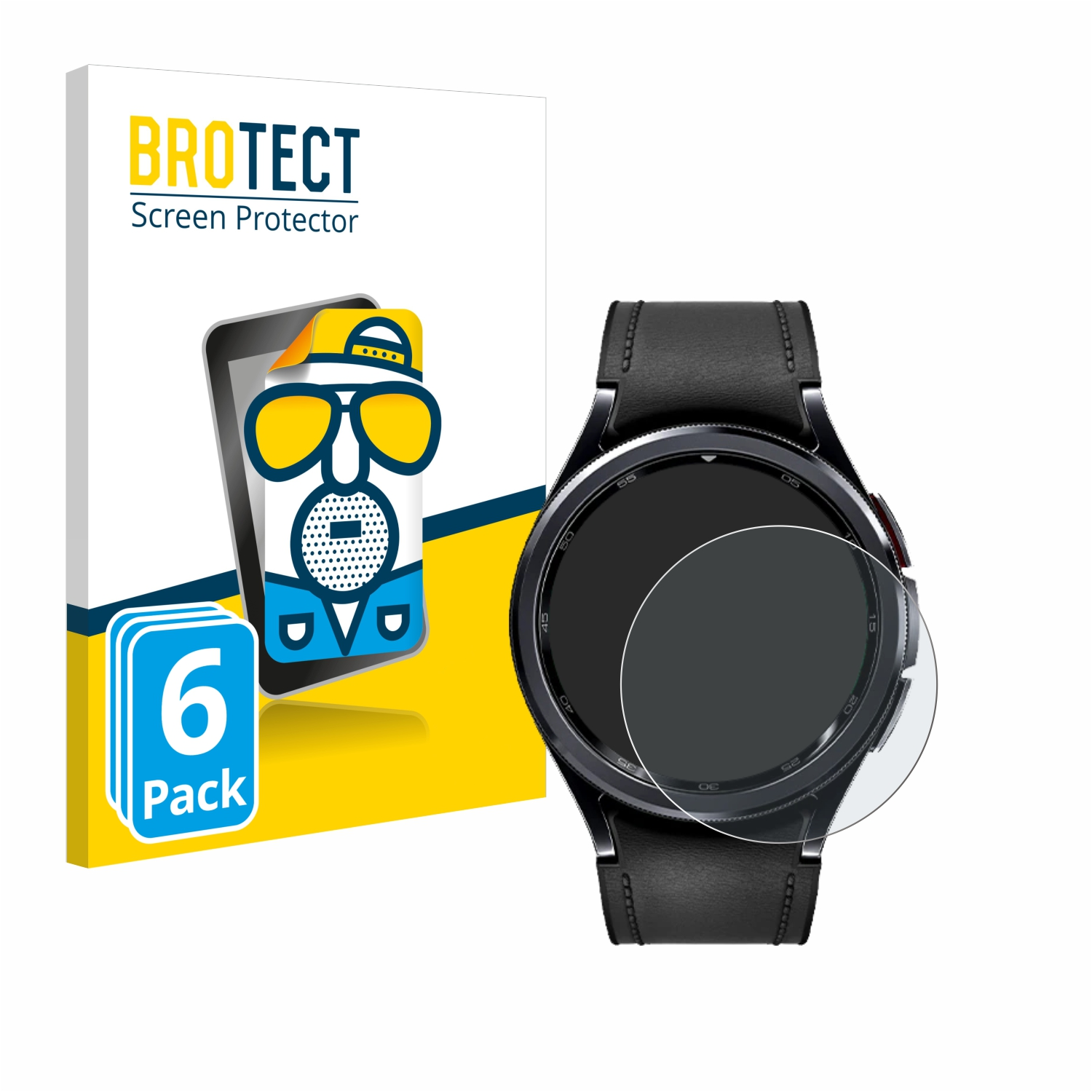 BROTECT 6x matte mm)) Schutzfolie(für Samsung Watch 6 Galaxy Classic (43