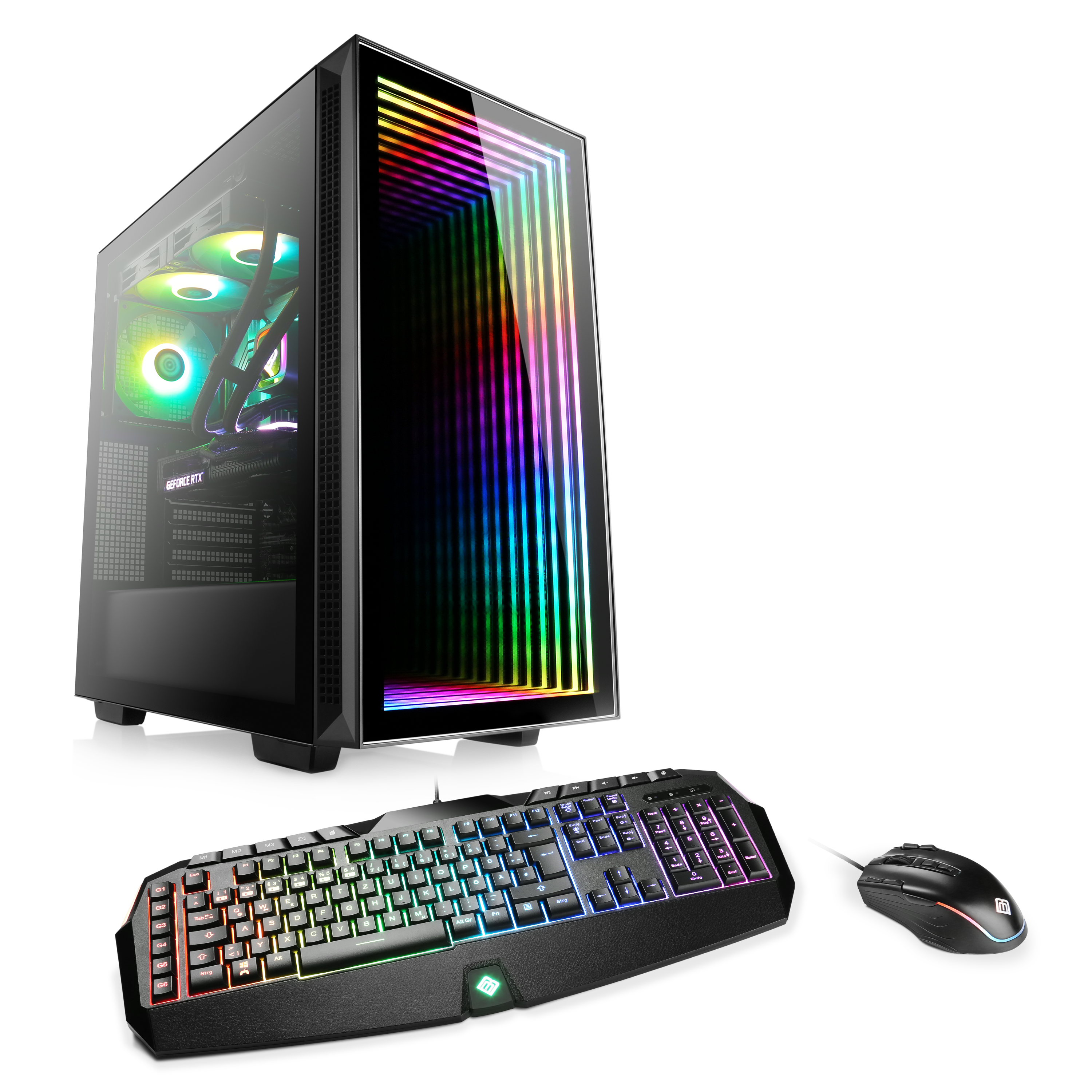 CSL Gaming PC M10230H, Gaming Home Prozessor, 4070, 32 GB Windows PC GB GeForce 7 SSD, NVIDIA 2000 11 AMD Ryzen™ mit RTX™ 12 GB (64 RAM, Bit)