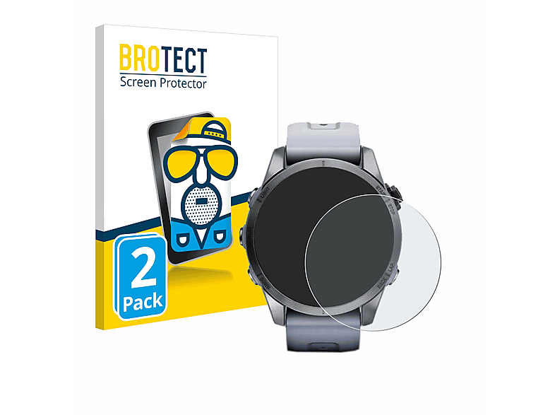 BROTECT 2x matte Schutzfolie(für Garmin Fenix 7S (42 mm)) | Smartwatch Schutzfolien & Gläser