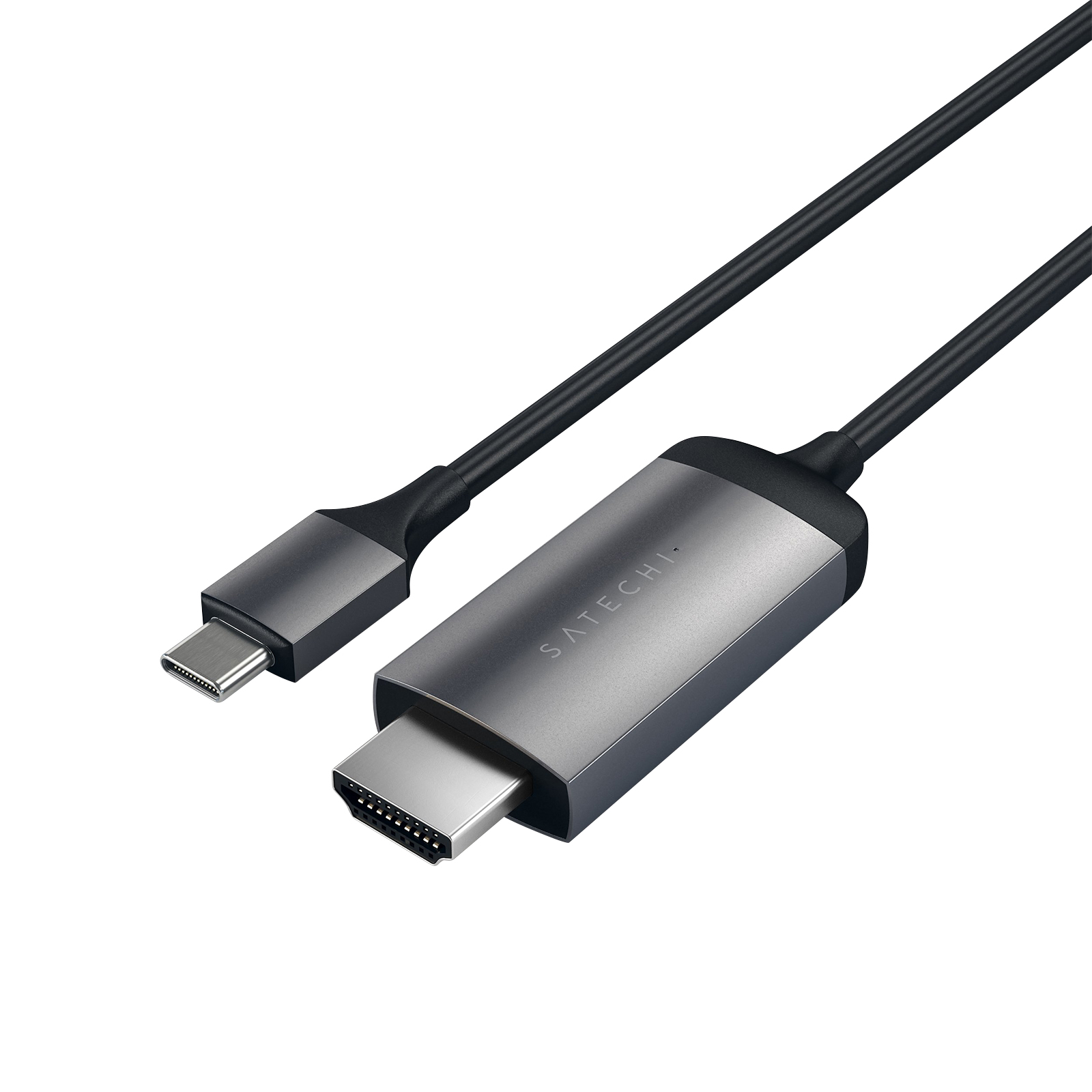 CABLE HDMI TO 4K TYPE-C Kabel, ST-CHDMIM SATECHI GREY SPACE Dunkelgrau