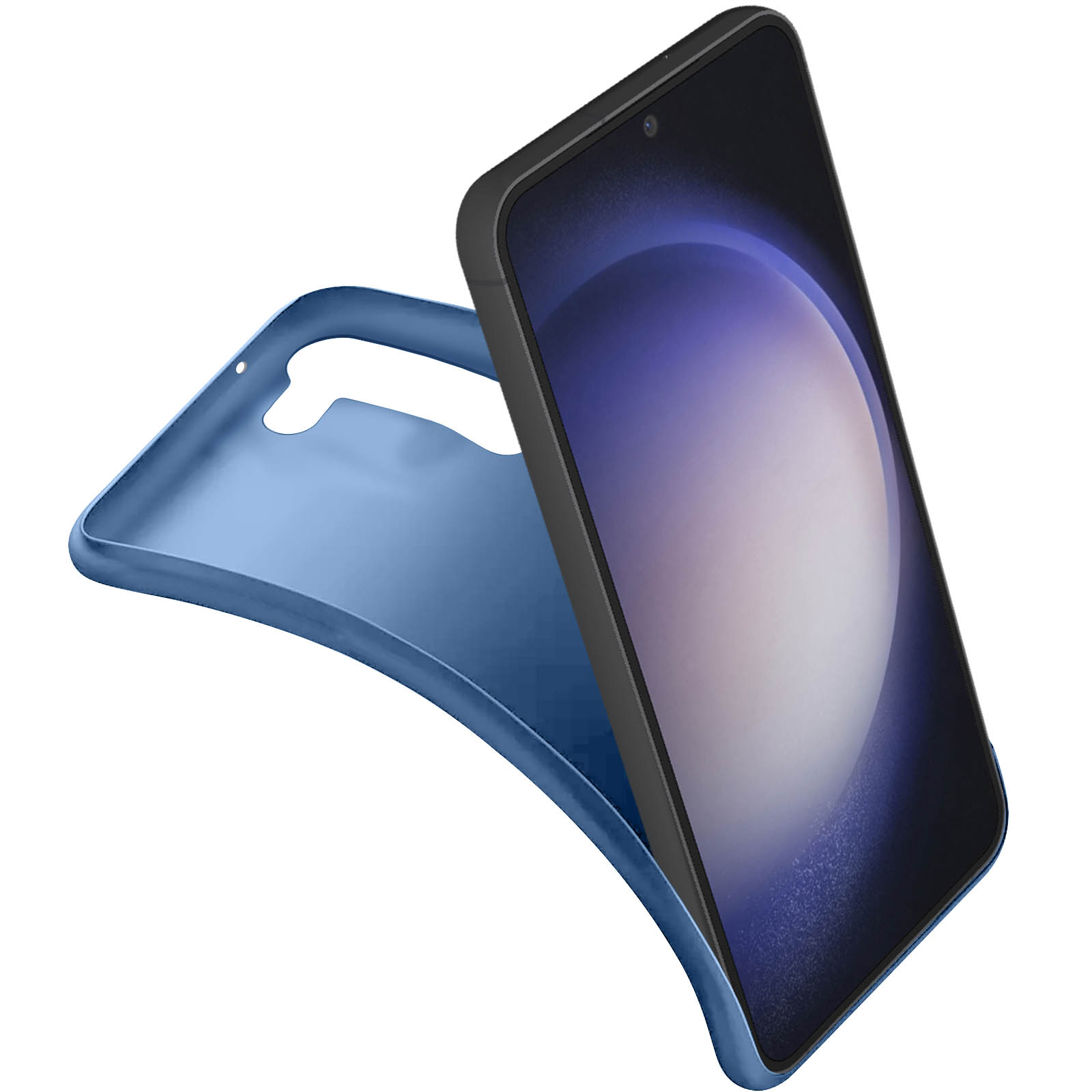 Backcover, Blau Samsung, Plus, matte, 3MK S23 Galaxy