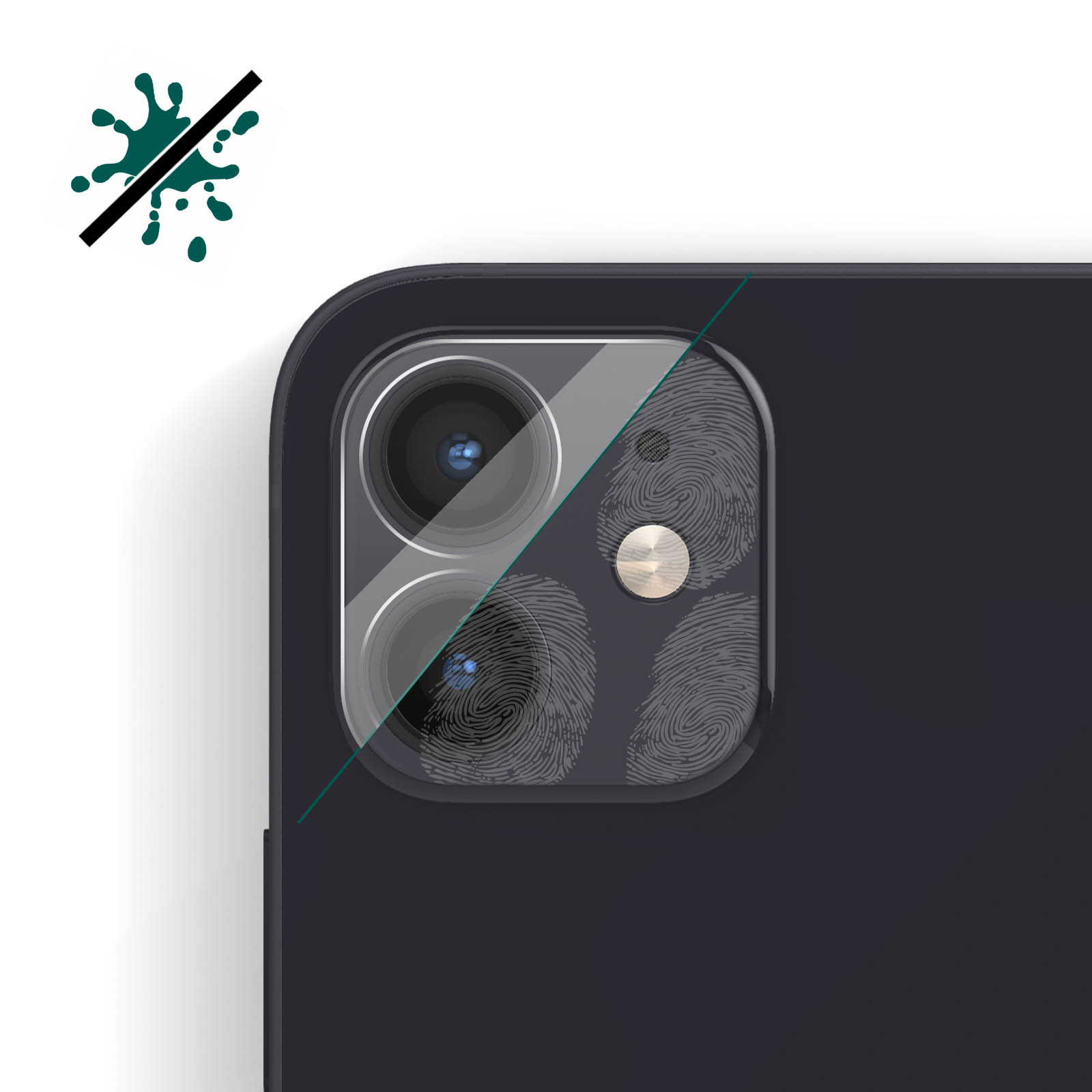 Härte Rückkamera Gehärtetes Apple FORCE GLASS Folien(für iPhone 9H+ Glas, 12)