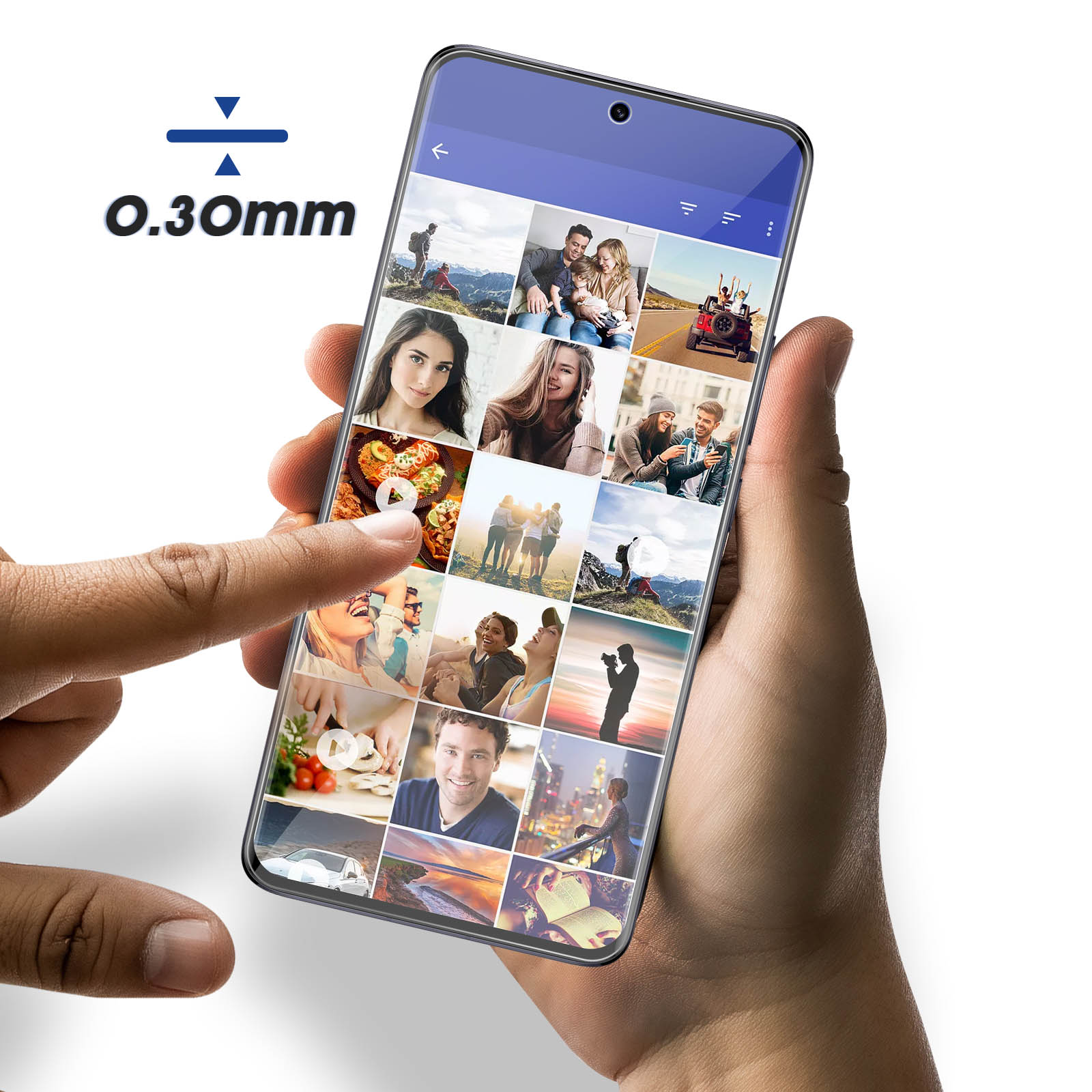 Nietłukące szkło hybrydowe 3MK Doogee V31 GT -  FlexibleGlass Przezroczysty