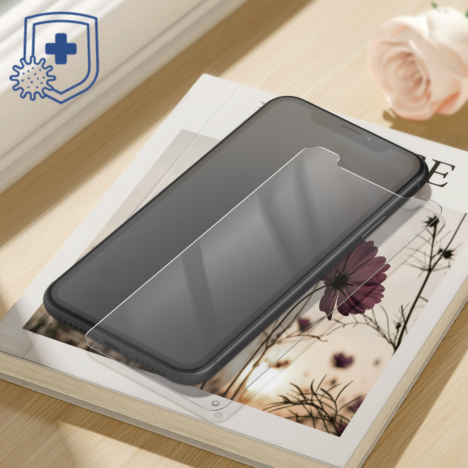 FORCE GLASS Blautlichtfilter Apple iPhone 11) Schutzfolien(für