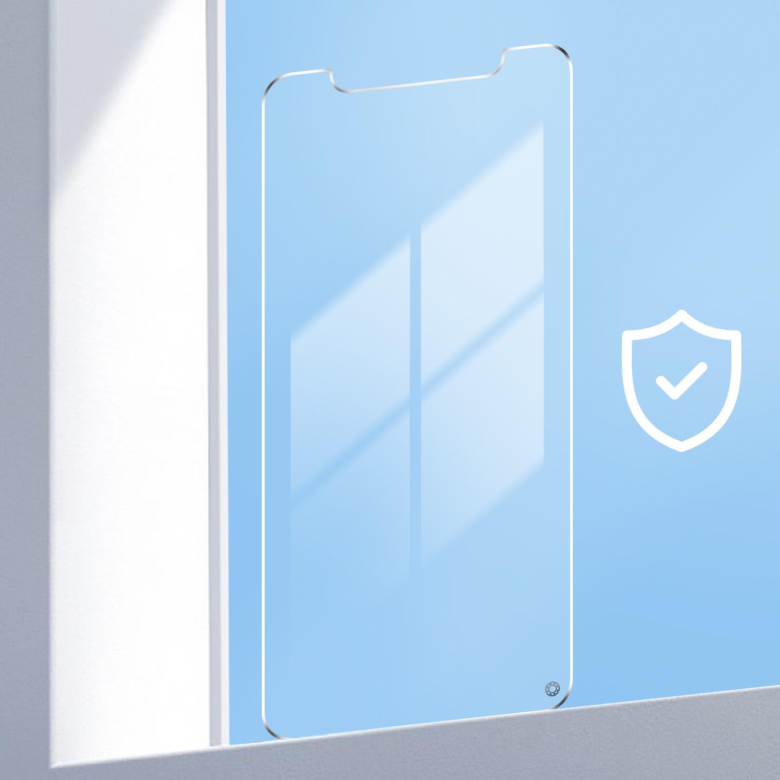 FORCE GLASS Blautlichtfilter Apple iPhone 11) Schutzfolien(für