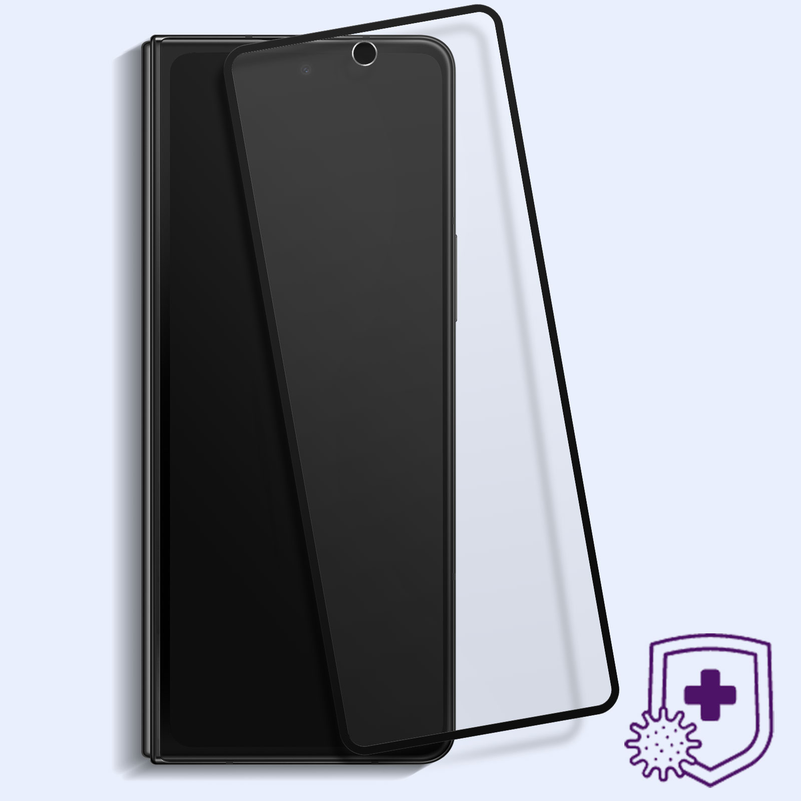 Glas-Folien(für Glas GLASS Fold Samsung Z 9H+ 4) FORCE Galaxy