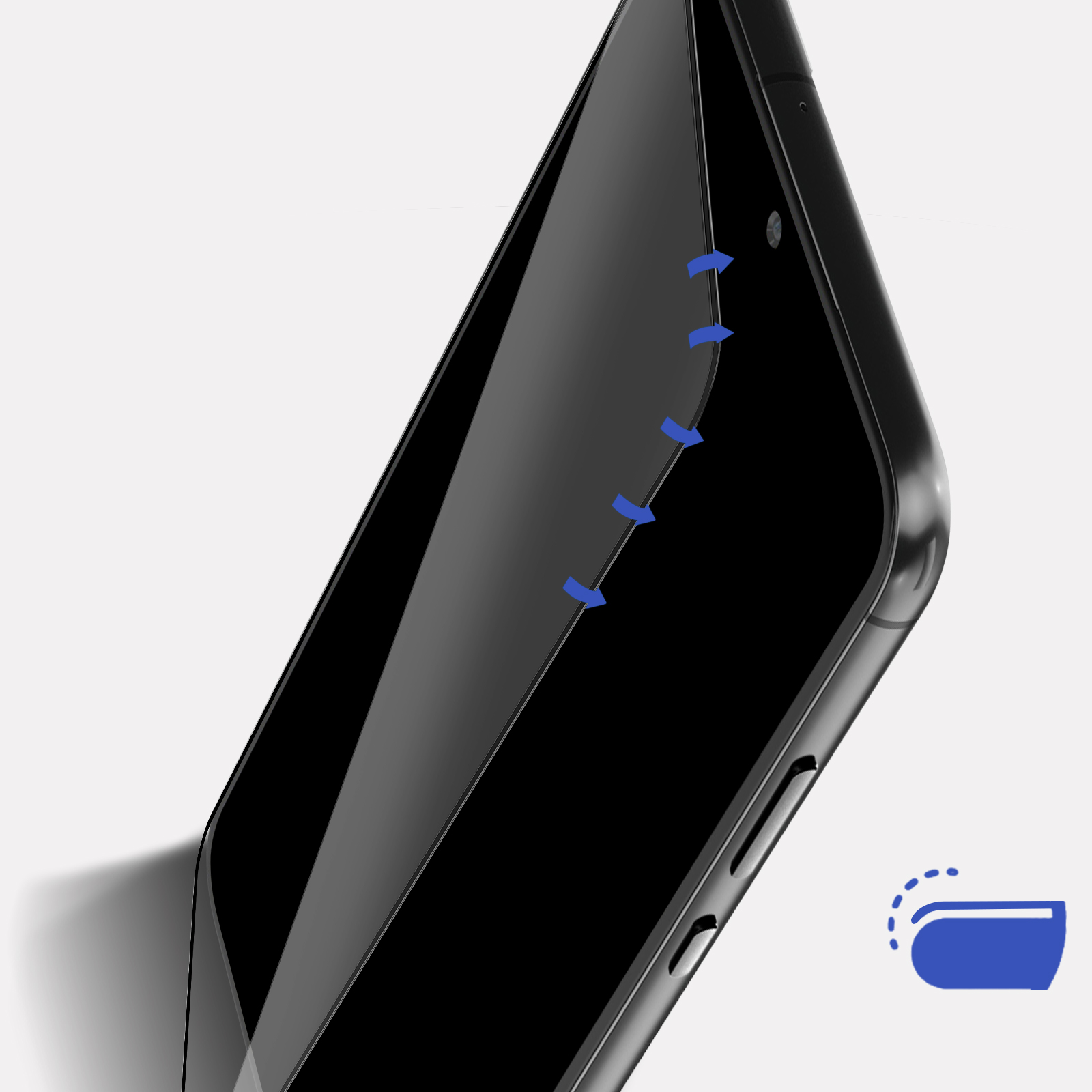Galaxy Schutzfolie mit Hardglass Plus) Härtegrad Glas-Folien(für gehärtetes 3MK Samsung 9H Max S22 Glas