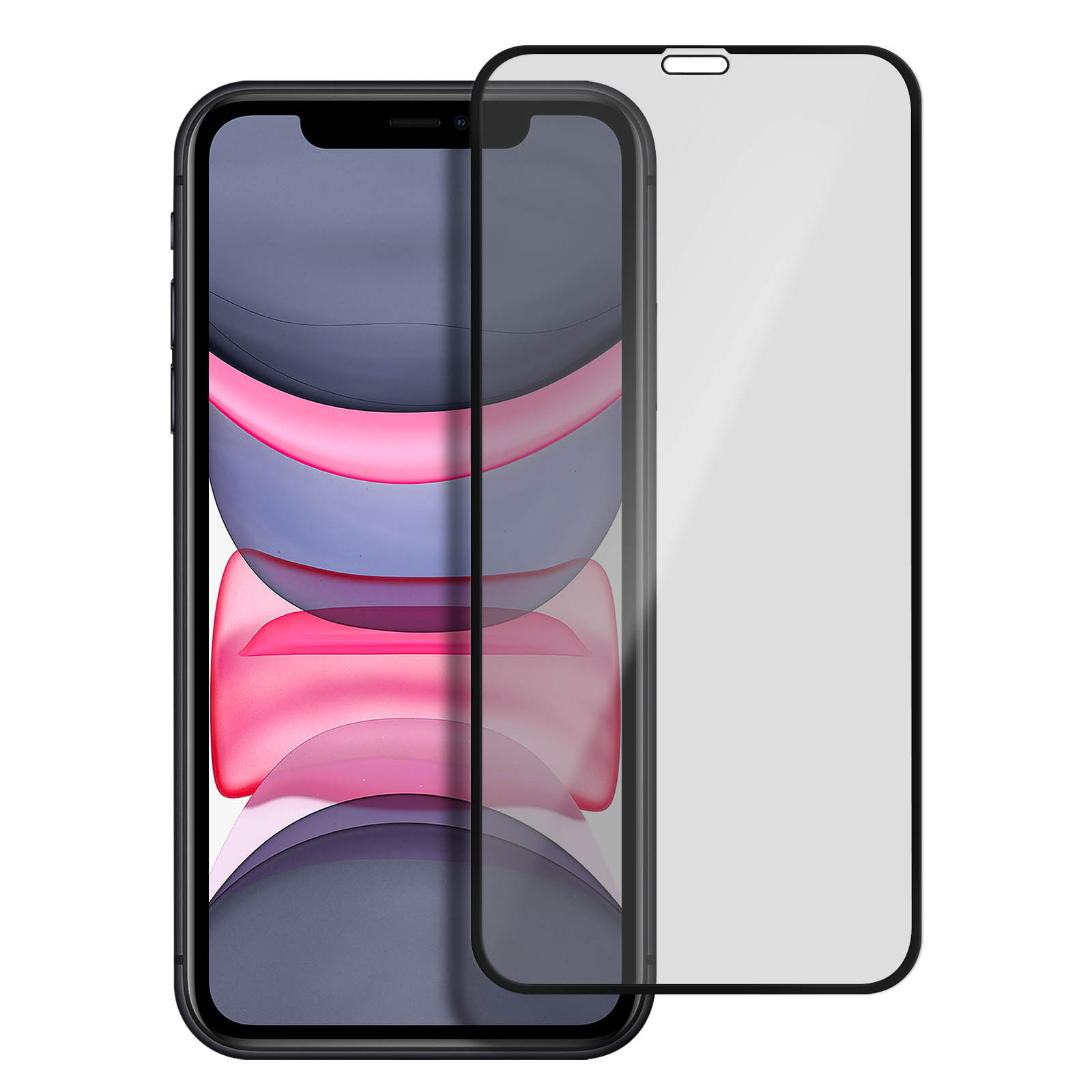 Glas mit iPhone Schutzfolie Apple Flexibles Glas-Folien(für 11) Beschichtung 3MK ölabweisender