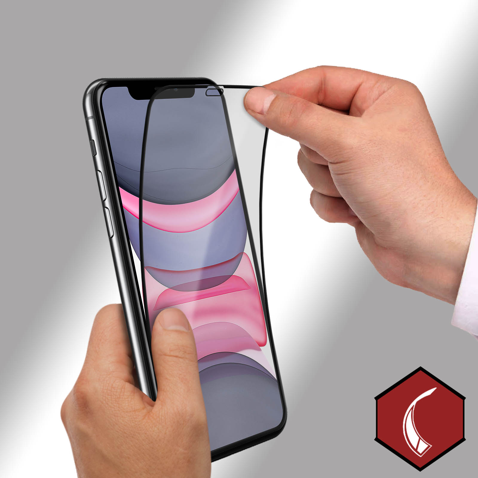 3MK Flexibles Glas Schutzfolie mit Beschichtung Apple iPhone Glas-Folien(für ölabweisender 11)
