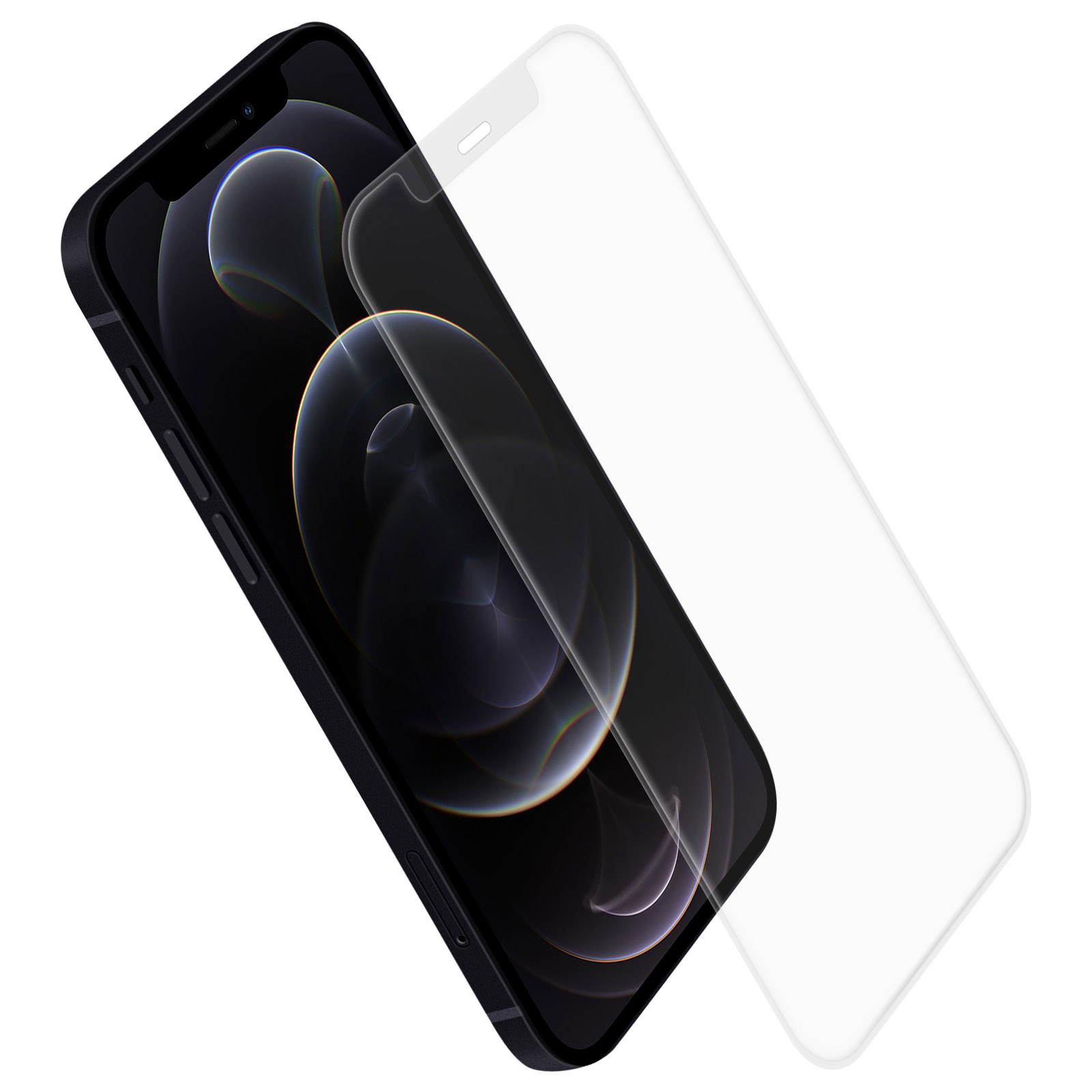 AVIZAR Gehärtetes Glas Apple Glas-Folien(für Entspiegelung 12 Pro Max) iPhone mit Schutzfolie