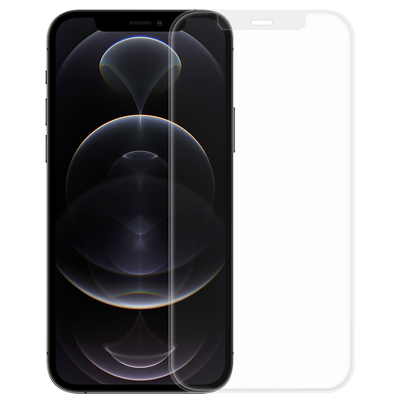 AVIZAR Gehärtetes Glas Schutzfolie iPhone Glas-Folien(für Entspiegelung 12 Apple mit Pro Max)