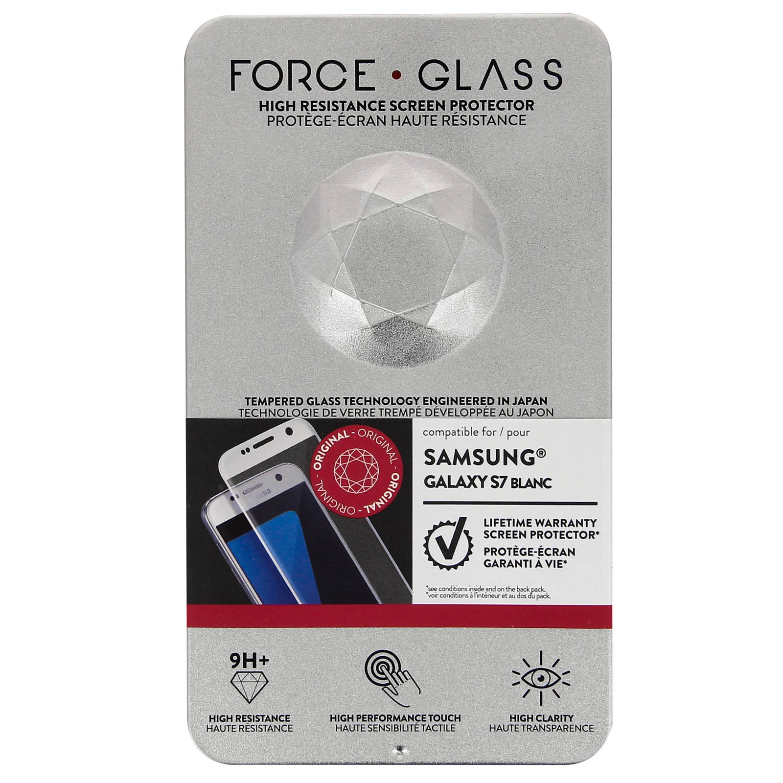 Gehärtetes FORCE S7) Glas GLASS Galaxy Samsung Glas-Folien(für