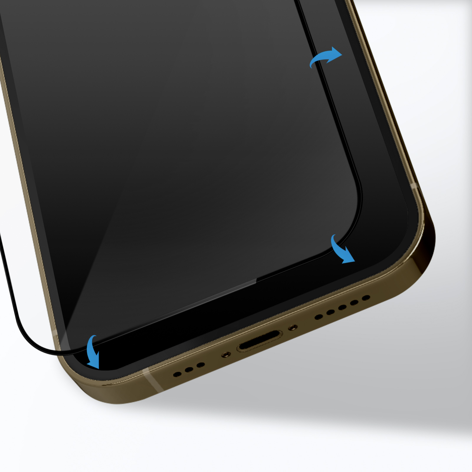 AVIZAR Gehärtetes Apple iPhone Glas-Folien(für 14 Pro) Glas