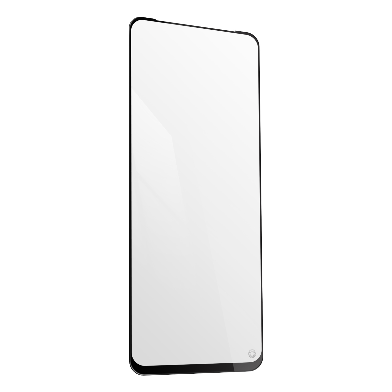 Een telefoonscherm met een zwarte rand, weergegeven op een witte achtergrond.