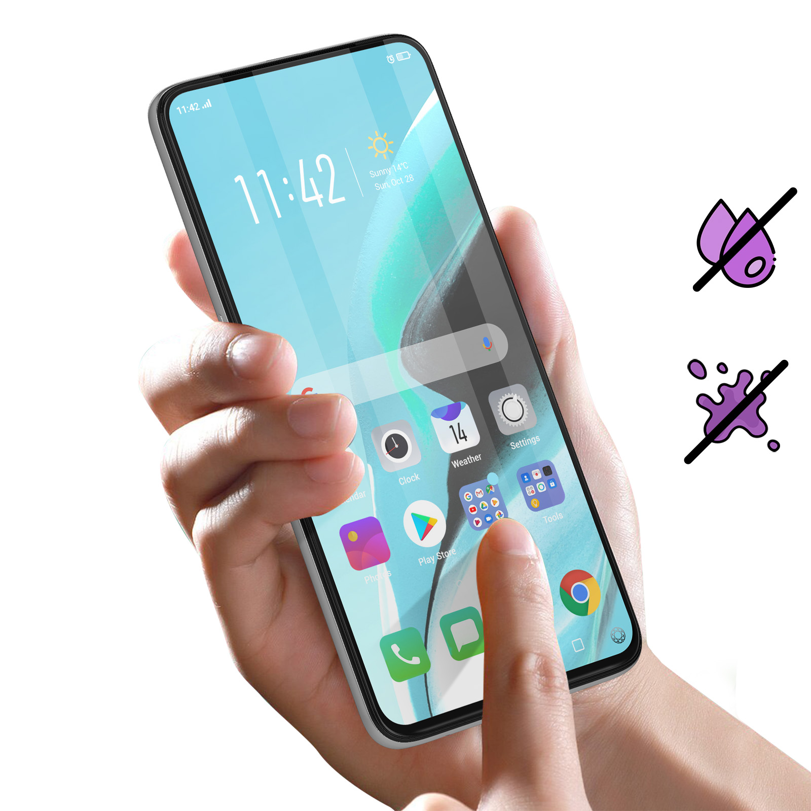 Glas 9H+ Glas-Folien(für Reno Oppo 2Z) GLASS Oppo FORCE