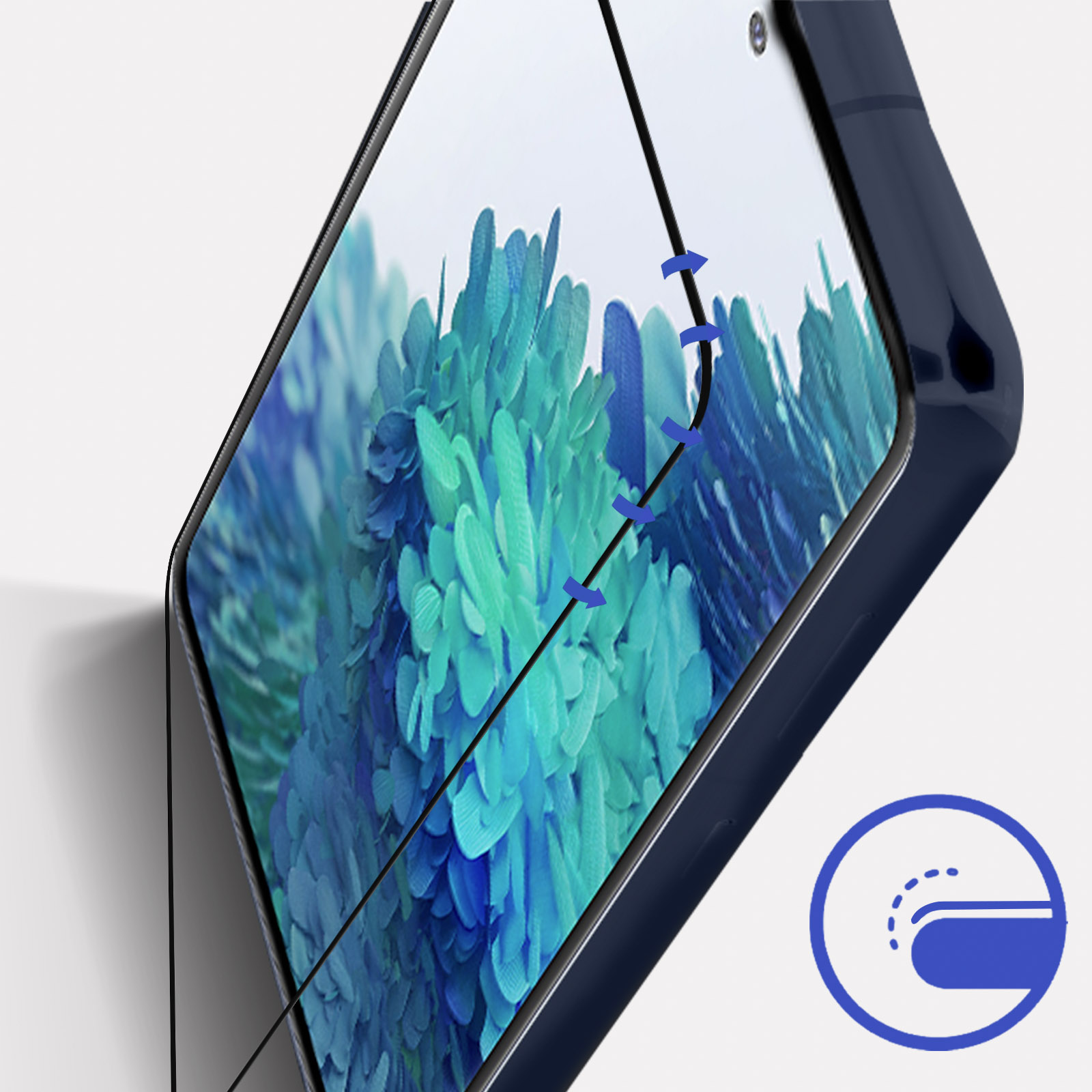 Glas Galaxy 9H Schutzfolie 3MK Schwarz Gehärtetes S20 mit Härtegrad, Glas-Folien(für FE) Rand Samsung
