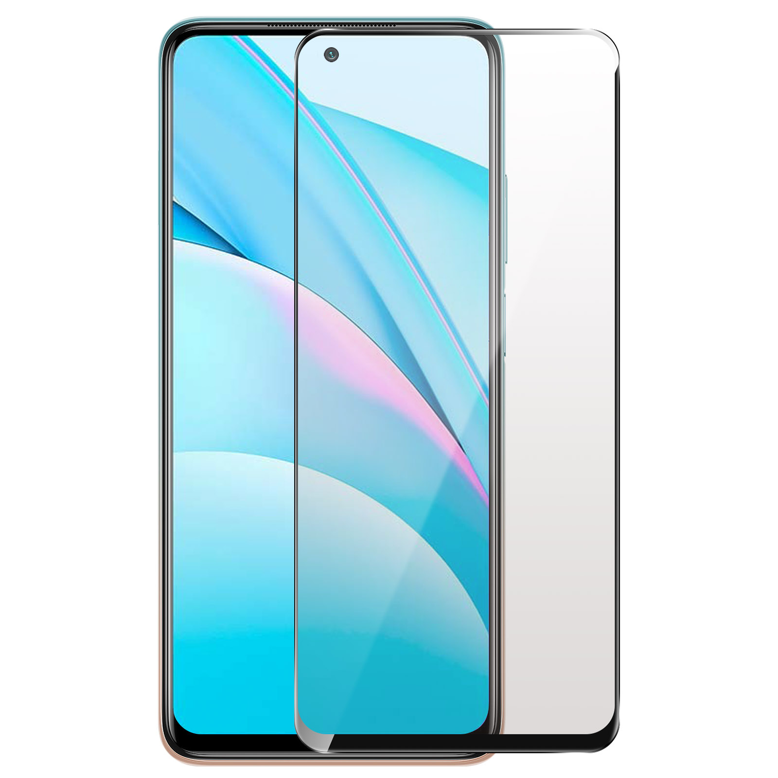 FORCE GLASS Glas Schwarz Xiaomi Rand Schutzfolie ölabweisender X3 Beschichtung, mit Poco Pro) Flexibles Schutzfolien(für
