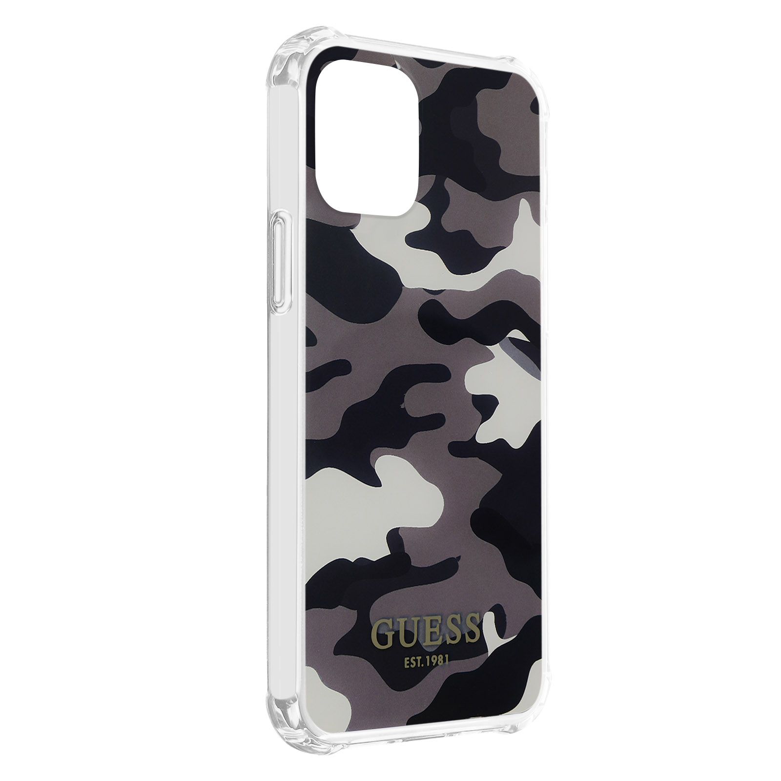 Series, Pro iPhone Grau 12 Backcover, Apple, GUESS Camouflage Max,