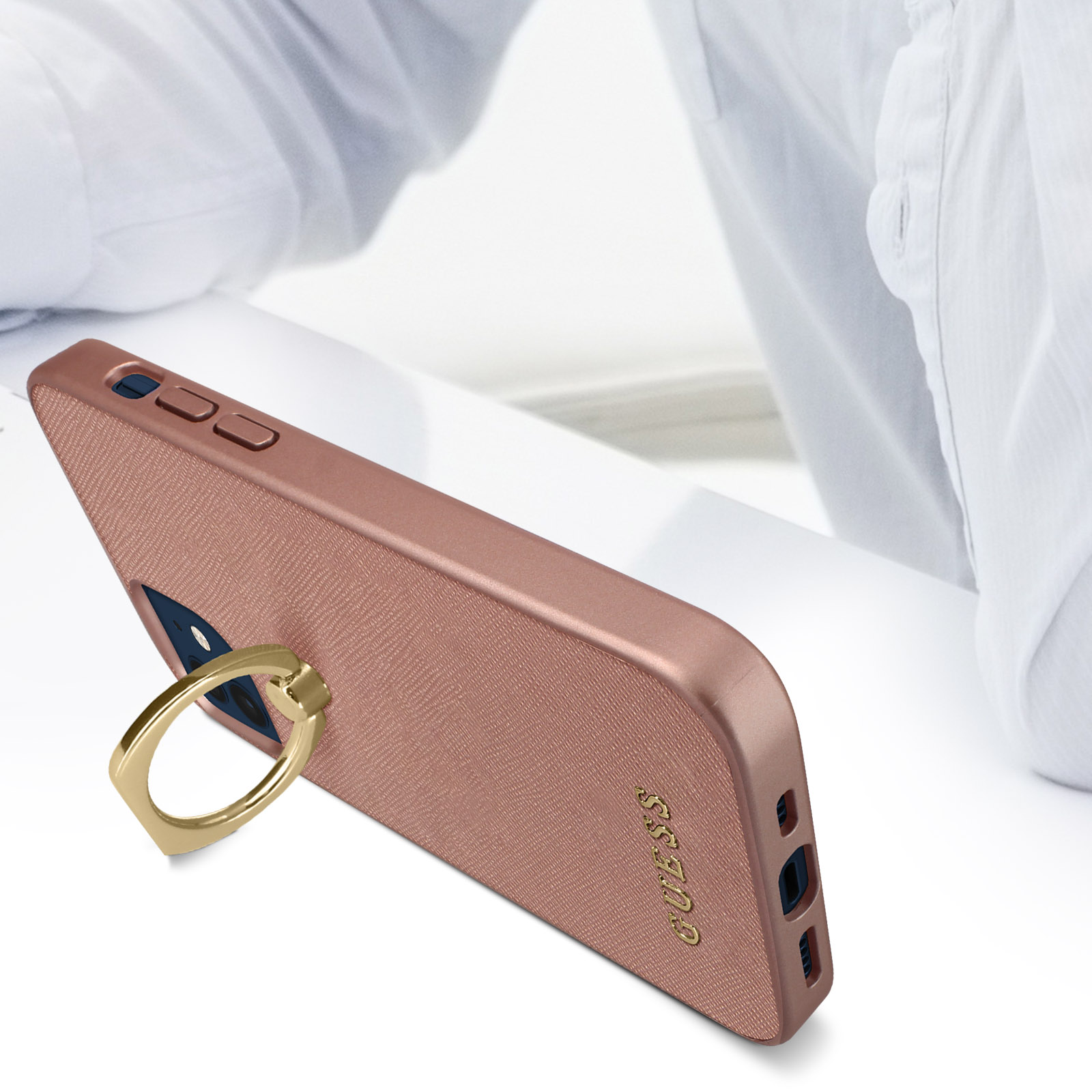 Series, 12 iPhone Backcover, Pro, GUESS Apple, Rosegold Lux