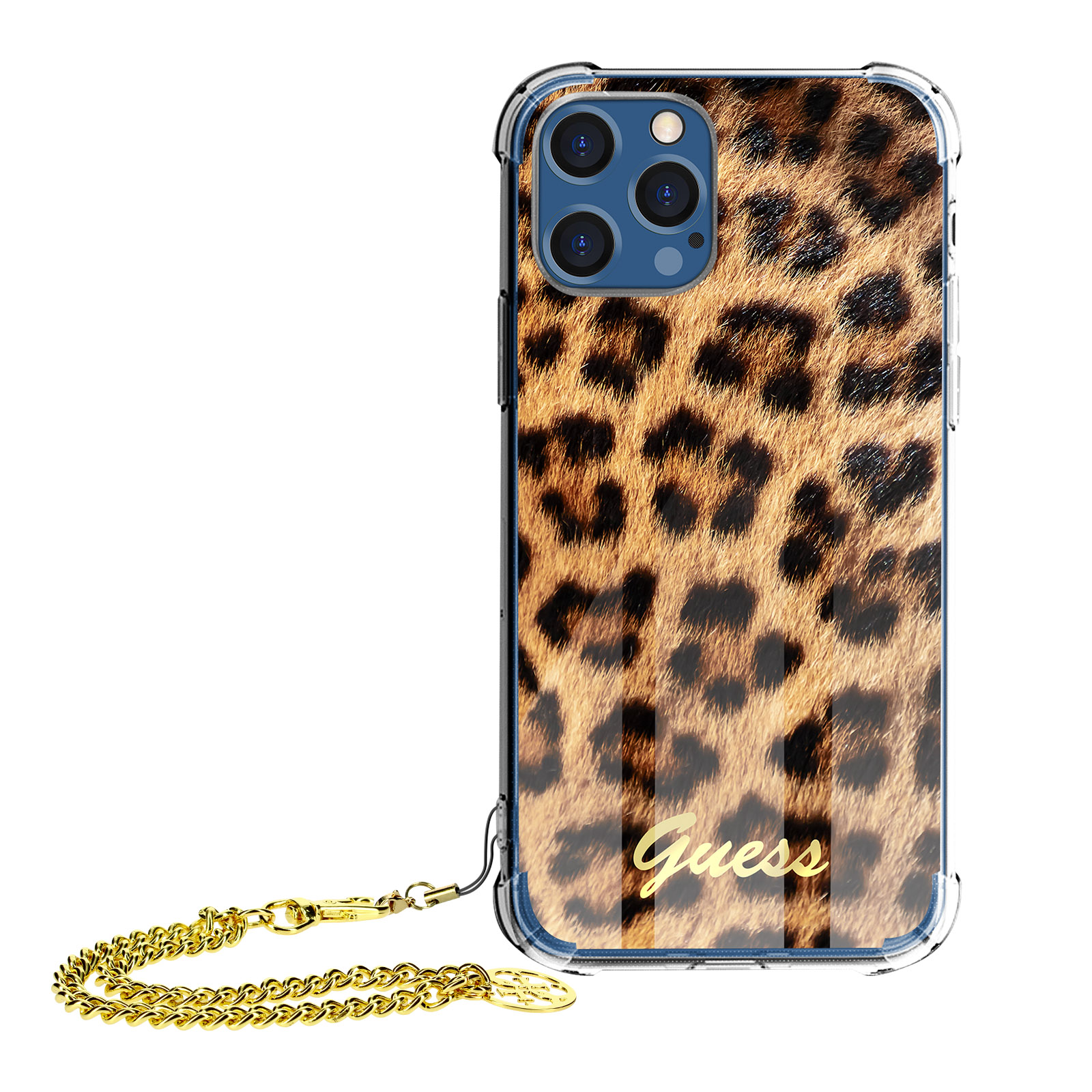 GUESS Leopard Muster Series, Orange iPhone Apple, Pro 12 Max, Backcover