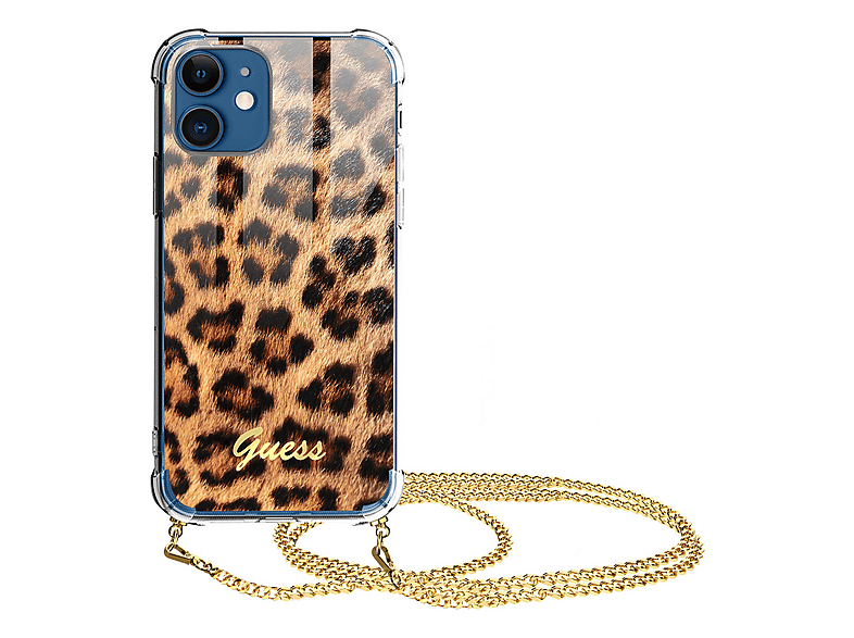 Carcasa Guess 4G Charm Para IPhone 12 / IPhone 12 Pro - Funda Decorativa Con Detalle De Dijes