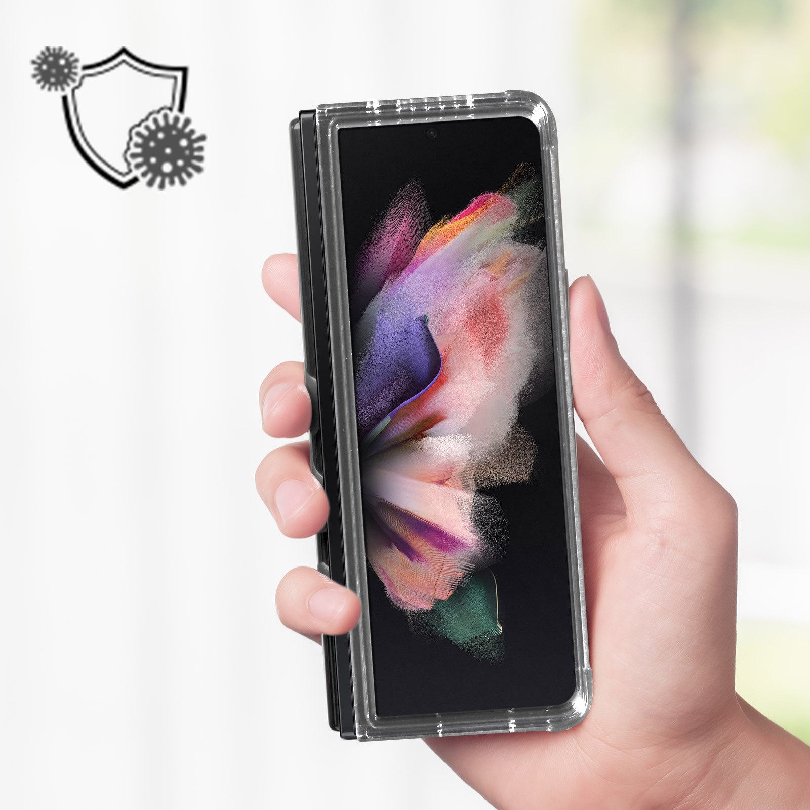 FORCE CASE X Cross Backcover, Series, Samsung, 3, Transparent Galaxy Z Fold Impact