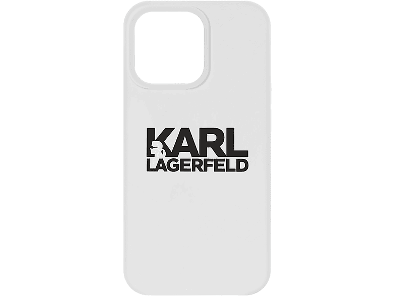 KARL LAGERFELD Soft Touch Series, Backcover, Apple, iPhone 13 Mini, Weiß