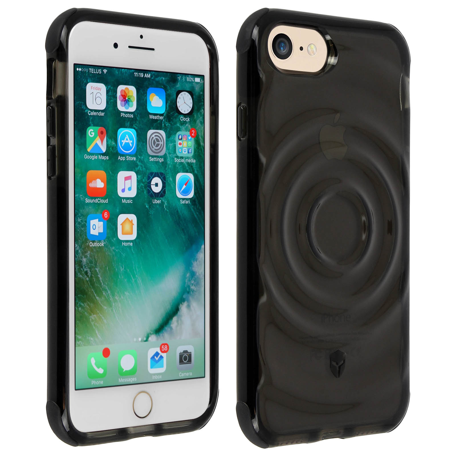 FORCE CASE Urban iPhone Series, Apple, 2022, SE Schwarz Backcover
