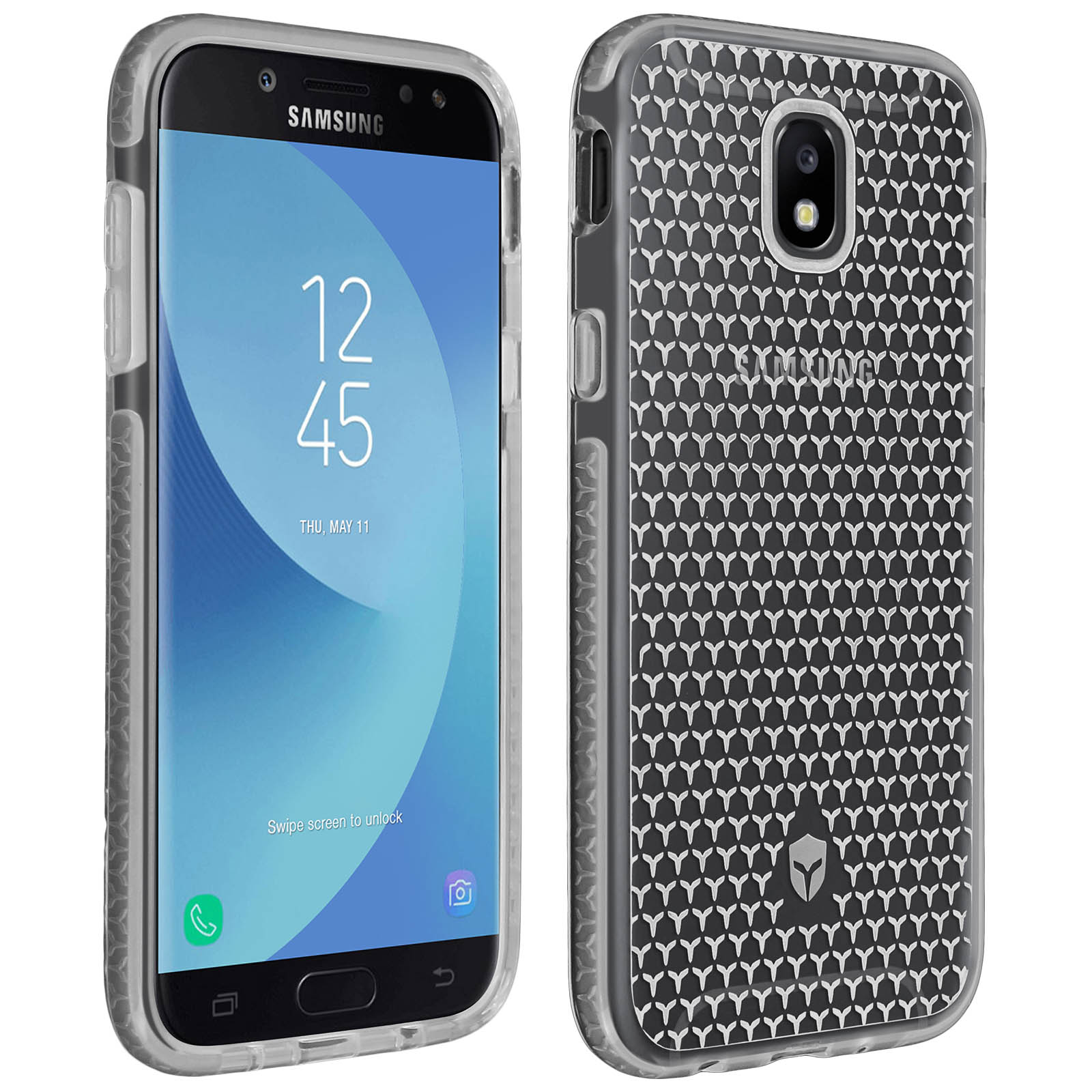 FORCE CASE Life Series, 2017, Silber Galaxy Tryax-System J5 Samsung, Backcover, mit