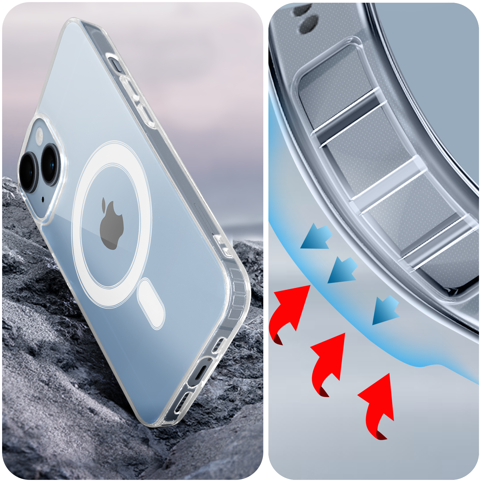 SWISSTEN SW MagSafe Series, Backcover, Apple, 14, iPhone Transparent
