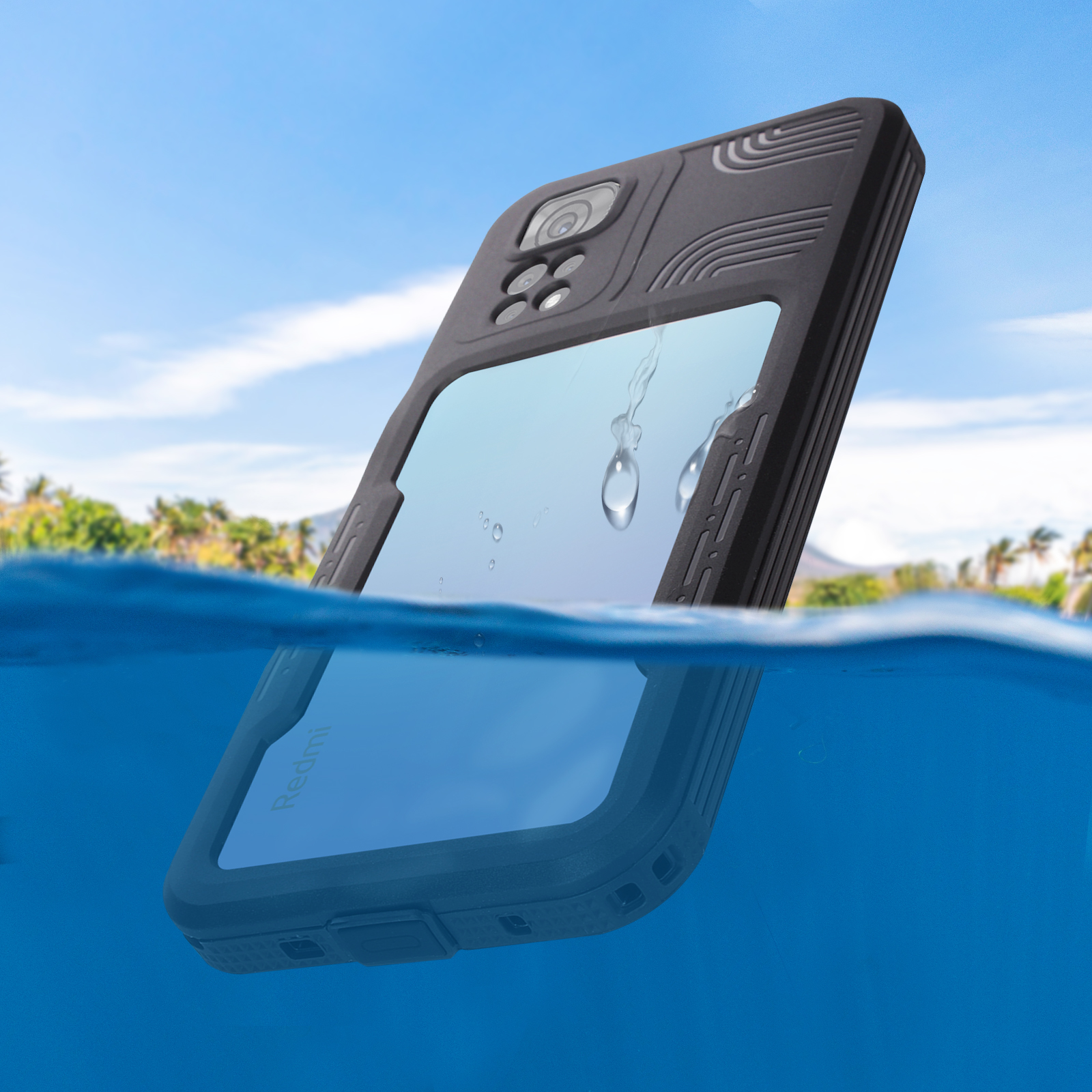 360° Waterproof, Note Xiaomi, IP68 Backcover, Schutz Transparent Redmi Series, Grad REDPEPPER 11s,