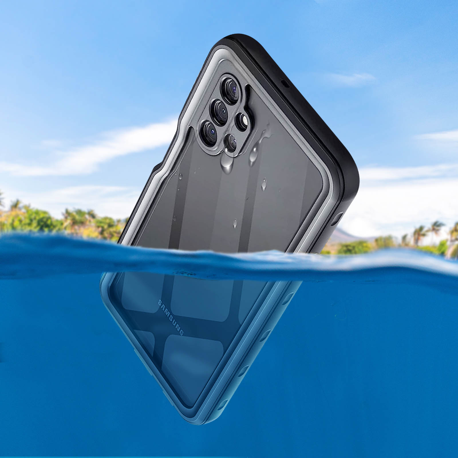 REDPEPPER IP68 Waterproof, Samsung, 5G, 360° Series, Backcover, Grad Schutz Transparent Galaxy A32