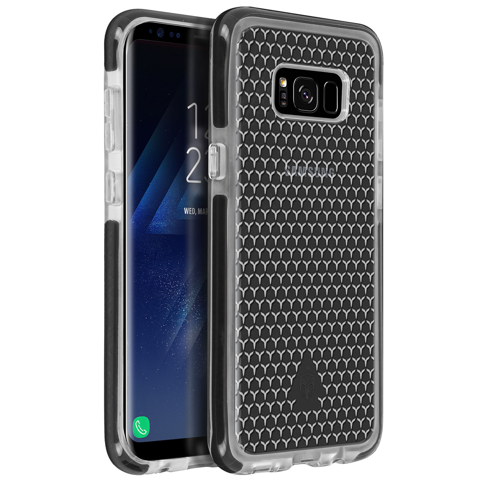 CASE Plus, Galaxy S8 Transparent Tryax-System Backcover, Series, mit Samsung, FORCE Life