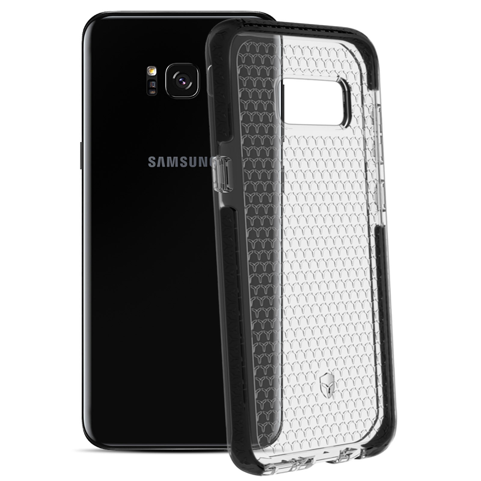 CASE Plus, Galaxy S8 Transparent Tryax-System Backcover, Series, mit Samsung, FORCE Life